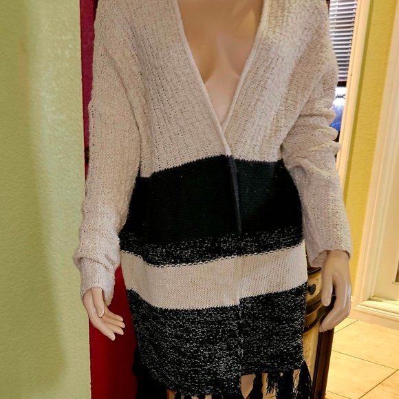 Women's Maxi Length (50inch) Venus Sweater w/Fringe Bottom. Spring Fall&Winter - Picture 13 of 15